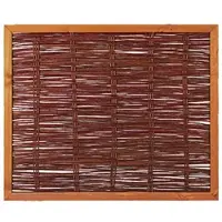 Tetzner & Jentzsch Recinzione in vimini FAKO con telaio perimetrale 120 x 100 cm