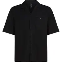 Karl Lagerfeld Camicia ' Strukturiertes Strand-Shirt ' nero