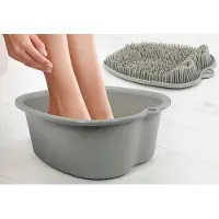 OEM Pulizia dei piedi e tappetino rotante - Set per la cura dei piedi - Relax senza corrosione - Tappetino a doppia trama - 38 x 33 x 15 cm