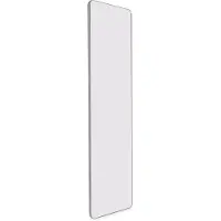 Emuca Specchio estraibile per armadi e cabine armadio Quartz - ruotabile a 180° - 1.000x300 mm - Alluminio - vetro e acciaio - Titanio