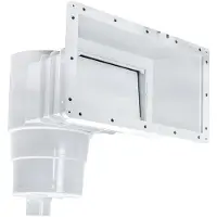 Productos Qp Prodotti Qp 360 Abs Skimmer per piscine con rivestimento in PVC o in cemento con copertura quadrata trasparente Trasparente Taglia unica
