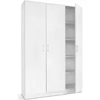 Meublorama Armadio REY – 3 porte – 120×180 cm – Bianco – Stile moderno