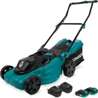 Vonroc Tagliaerba a batteria 40V – 38 cm | Incl. 2× batterie da 2.0Ah e caricabatterie doppio