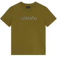 Armani Exchange per donna. XW002340AF10358U7043 Maglietta a taglio Rilassato verde (M), Casual, Cotone, Manica corta