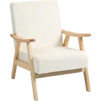 Youjia Poltrona Poltrona relax con braccioli, cuscino di seduta, poltrona lounge imbottita con struttura in legno, poltrona con braccioli effetto velluto, poltrona imbottita per camera da letto