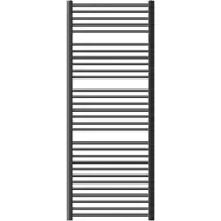 LuxeBath radiatore bagno Sahara - 750 x 1800 mm - antracite - diritto con attacco laterale - radiatore scaldasalviette asciugamani, senza elemento riscaldante