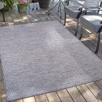 OEM Tappeto da balcone - Tappeto da terrazza resistente alle intemperie - 140 x 200 cm - Motivo blu e rosa