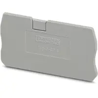 Phoenix Contact Coperchio di chiusura D-ST 4, colore grigio, materiale: poliammide (PA), compatibile con la morsettiera passante ST 4 - 1 pezzo