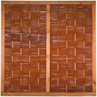 Alpholz Recinto in vimini ÄTNA 180 x 180 cm, vimini tinto marrone