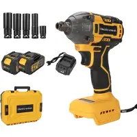 OEM Avvitatore a impulsi, coppia di 800 Nm, motore brushless, con 2 batterie