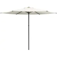 vidaXL Ombrellone da giardino 300 x 300 cm in poliestere, a forma quadrata, color crema