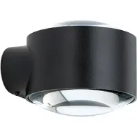 Orion Applique da esterno Tatra LED, nero, Ø 10,2 cm, alluminio, up/down