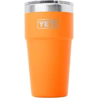 Yeti Rambler Stackable Cup 20oz Mag Slider Lid, King Crab Orange, tazza impilabile con coperchio, 591 ml