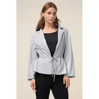 Oltre Unlined Jacket In Coated Fabric Grey Taglia: S | Giacche Outlet | Donna | Grigio