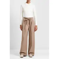 French Connection Ferri Flannel Wide Leg Trsr Camel Taglia: 10 | Pantaloni da completo Outlet | Donna | Marrone
