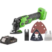 Procraft Utensile multifunzione a batteria PMT22bb 20 V Brushless + 1x batteria 2,0 Ah - senza caricabatteria