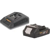 Procraft Starter Pack C20/6.5 Caricabatterie rapido 20 V 6,5 A + 1x batteria 20/2A 2,0 Ah