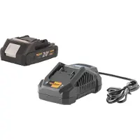 Procraft Set iniziale 20 V 20/4A Caricabatterie rapido + 1x batteria 20/2A 2,0 Ah