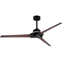 Mantra-Iluminacion Ventilatore da soffitto LED Brisa Mini nero/legno, silenzioso, 150 cm, CCT