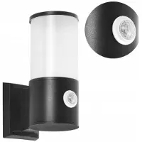 Adviti DALIA applique, luce da giardino con rilevatore di movimento, E27, IP54, nero