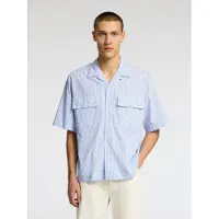 Selected Camicia A Maniche Corte Uomini Blu S