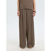 Selected Pantaloni Gamba Ampia Donne Marrone 38