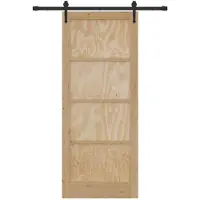 vidaXL Porta scorrevole ORKDAL, 86 x 211 cm, legno di pino massello, finitura naturale