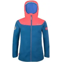 TROLLKIDS Girls Bergen Jacket Giacca antipioggia Bambini (122, blu)