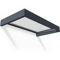 Palram - Canopia Tenda da sole trasparente 160x95cm grigio scuro 705904