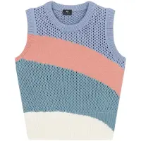 Paul Smith Womens Knitted Vest Crew Neck Blue Taglia: S | Maglioni a maglia Outlet | Donna | Blu