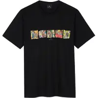 Paul Smith Mens Reg Fit Ss T Shirt Zebras Black Taglia: S | T-shirt stampate Outlet | Uomo | Nero