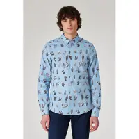 Paul Smith Mens Ls Tailored Fit Shirt Light Blue Taglia: XL | Camicie Casual Outlet | Uomo | Blu