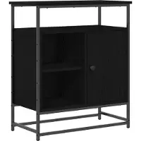 Syfax Credenza Rovere Nero 69 x 35 x 80 cm Legno multistrato