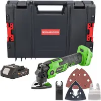 Procraft Utensile multifunzione a batteria PMT22bb 20 V Brushless + 1x batteria 2,0 Ah + valigetta RHINO - senza caricabatteria
