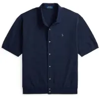 Ralph Lauren per uomo. 710B18514003 Camicia Sport blu marino (L), Casual, Cotone, Manica corta, Navy