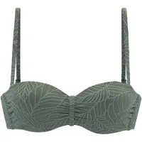 LASCANA Top per bikini oliva