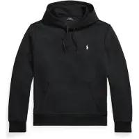Ralph Lauren per uomo. 710907092013 Felpa in maglia doppia con cappuccio nero (L), Casual, Cotone