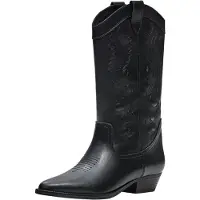 Bershka Stivale da cowboy nero