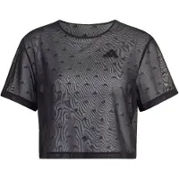 Adidas Women's Primelift Essentials Workout Boxy Mesh Maglia funzionale Donna (XXL, nero/grigio)