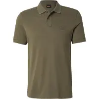 BOSS per uomo. 50507803 Polo slim fit in cotone elasticizzato con applicazione logo verde (3XL), Casual, Manica corta