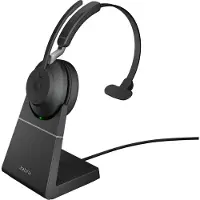 Jabra Cuffie Wireless Con Microfono Evolve2 65 Hs+stand Uc Mono