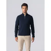 TeeShoppen Pullover ' Pullover Half ' navy