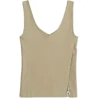 G-Star Asymmetrical Zip Slim Tank Top Light Toggee Taglia: S | Canottiere Outlet | Donna