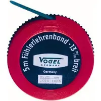 Vogel's Germany Fühlerlehrenband 5 m Messbereich 0,10 mm Federstahl Kunststoffdose