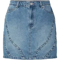 Y.A.S Yasclio Hw Mini Gonna Di Jeans