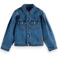 Scotch & Soda Girl Denim Trucker Jacket - Lighthouse Lighthouse Taglia: 6 | Giacche Outlet | Unisex | Blu