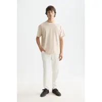 Scotch & Soda Core - Warren - Cotton/ Linen Twill Jogger Off White Taglia: W32L30 | Pantaloni Outlet | Uomo | Bianco