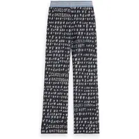 Scotch & Soda Girl Straight-leg Jacquard Sweatpants Charcoal Art Taglia: 6 | Pantaloni Outlet | Unisex | Nero