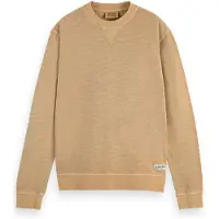 Scotch & Soda Garment Dye Structured Sweatshirt Sand Taglia: M | Maglioni a maglia Outlet | Uomo | Marrone