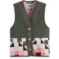 Scotch & Soda Girl Patchwork Gilet Thyme Taglia: 16 | Giacche Outlet | Unisex